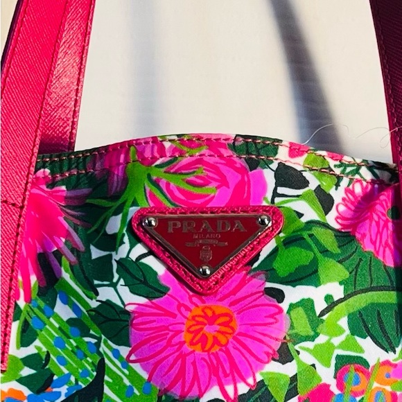 Prada Tessuto Stampato Floral Tote - Picture 2 of 7